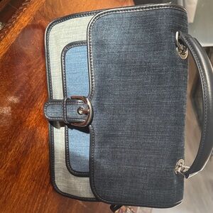 Stylish Michael Kors Denim Handbag with Buckle